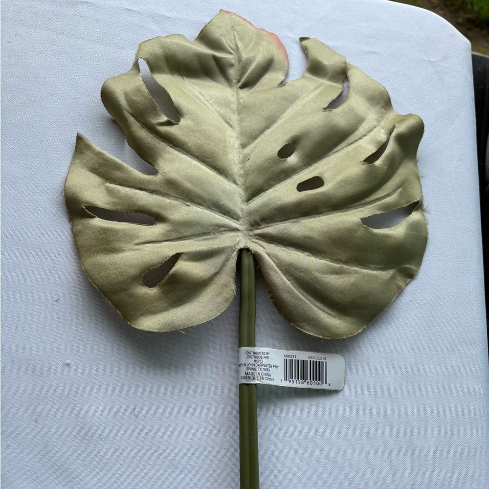 Stem Artificial Monstera Leaf in Green 10 stems from Michael’s